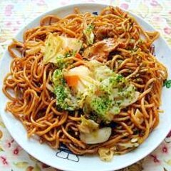 子供とお昼ご飯 ウインナー焼きそば レシピ 作り方 By Megmako 楽天レシピ